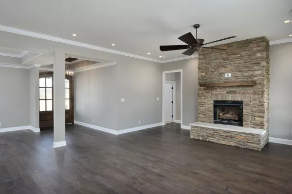 living room looking toward foyer